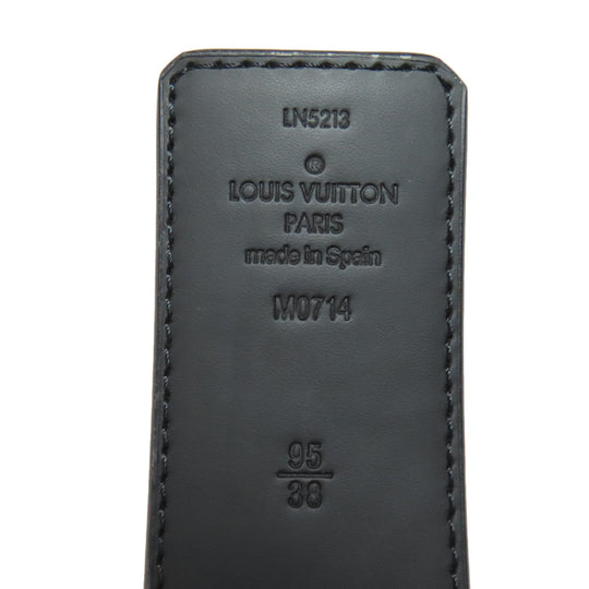 LOUIS VUITTON belt M0714 Monogram Eclipse black LV Shake 40MM Reversible mens Used Authentic