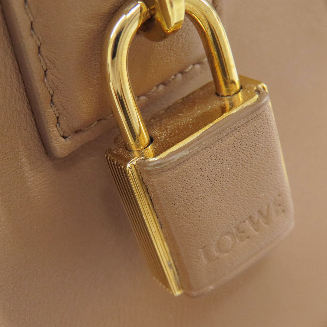 LOEWE Handbag Calfskin Brown Amazonas Women Used Authentic