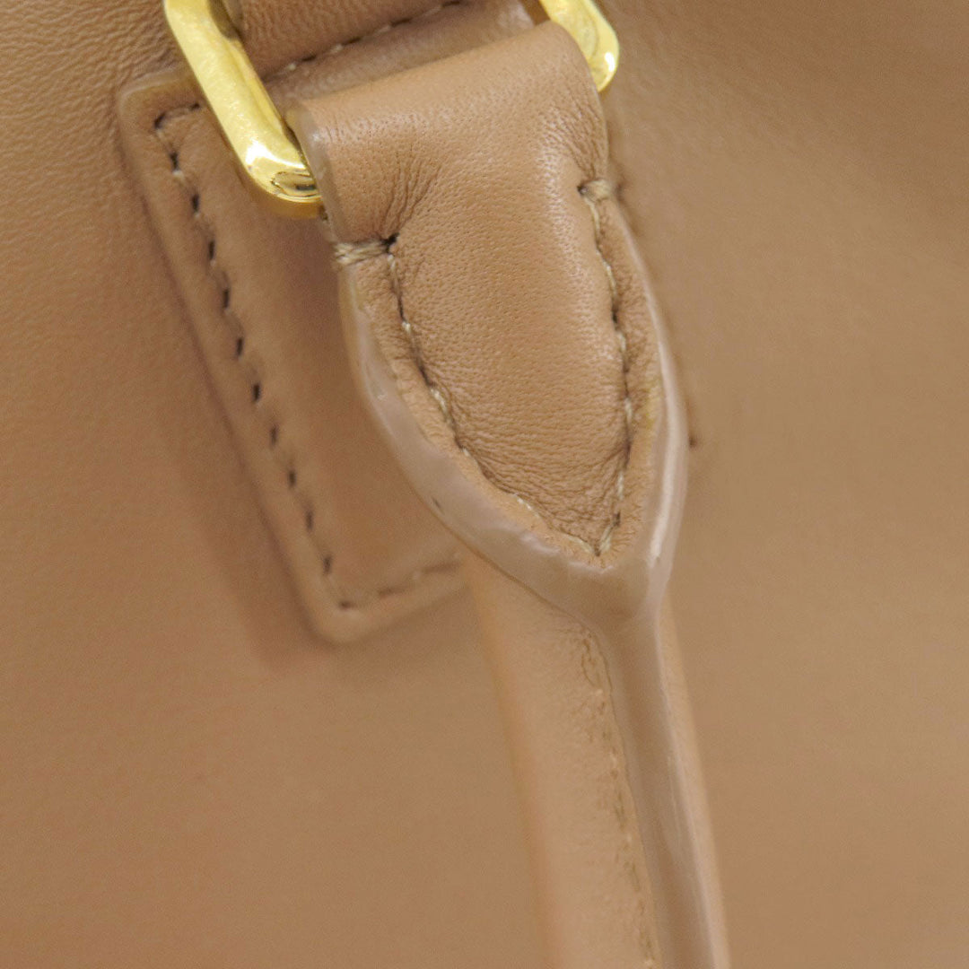 LOEWE Handbag Calfskin Brown Amazonas Women Used Authentic