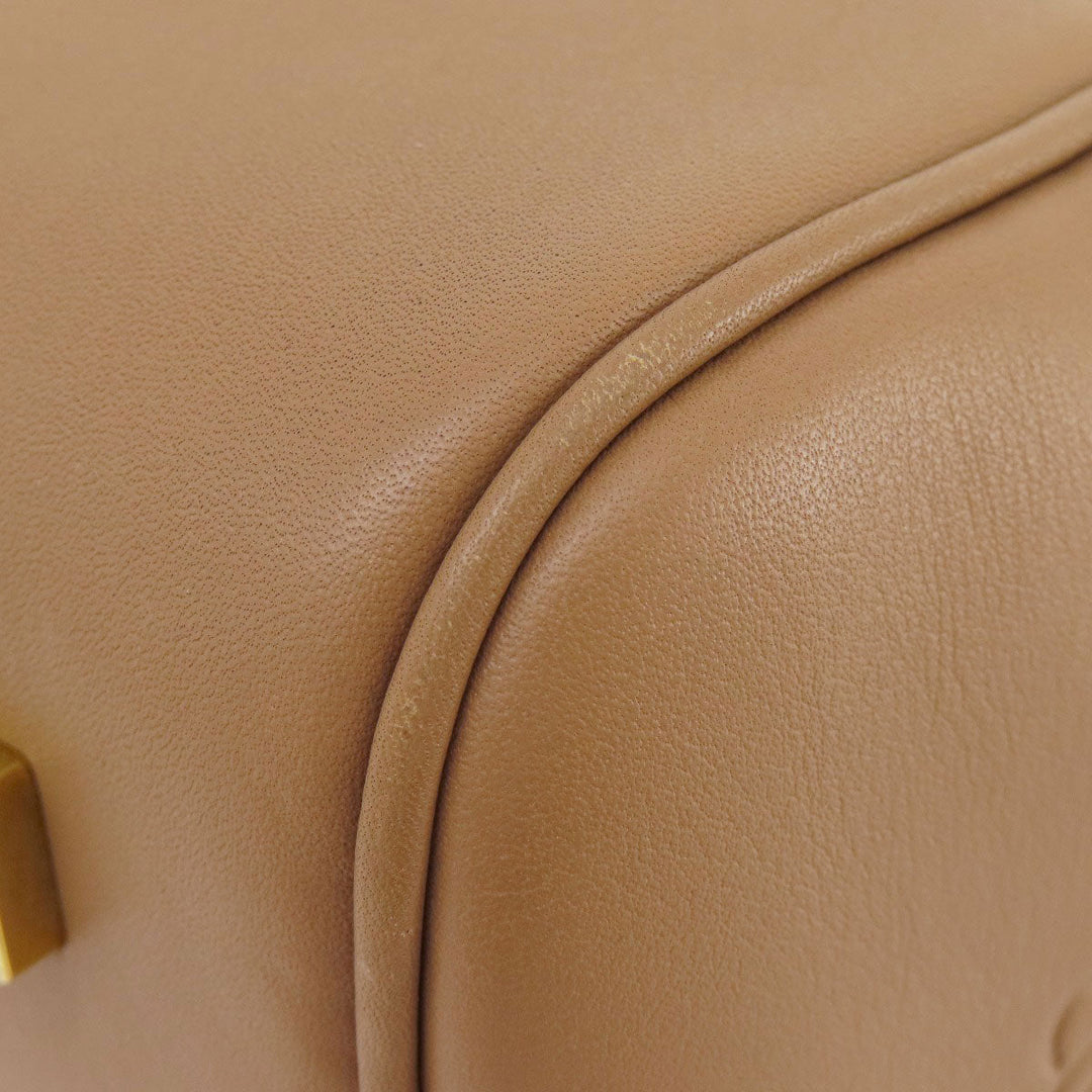 LOEWE Handbag Calfskin Brown Amazonas Women Used Authentic
