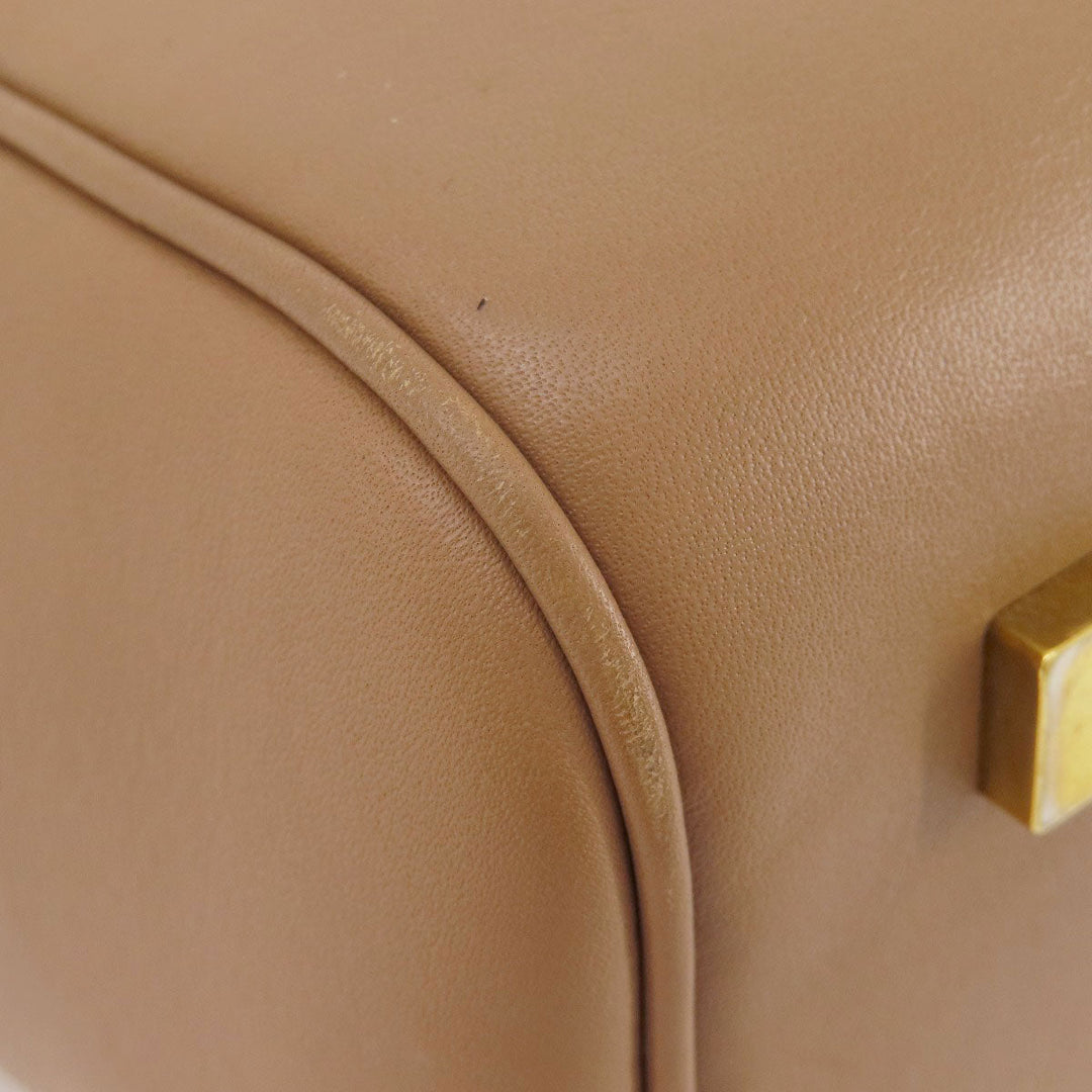 LOEWE Handbag Calfskin Brown Amazonas Women Used Authentic