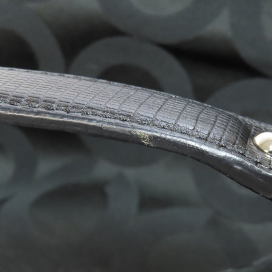 COACH Shoulder Bag 21764 canvas black Madison Op Art 2WAY Women Used Authentic