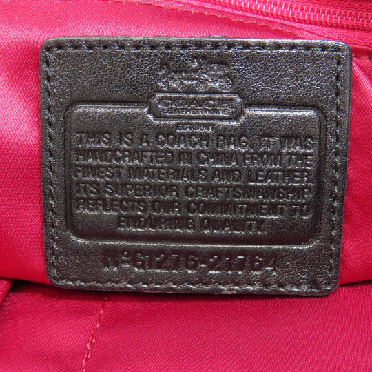 COACH Shoulder Bag 21764 canvas black Madison Op Art 2WAY Women Used Authentic