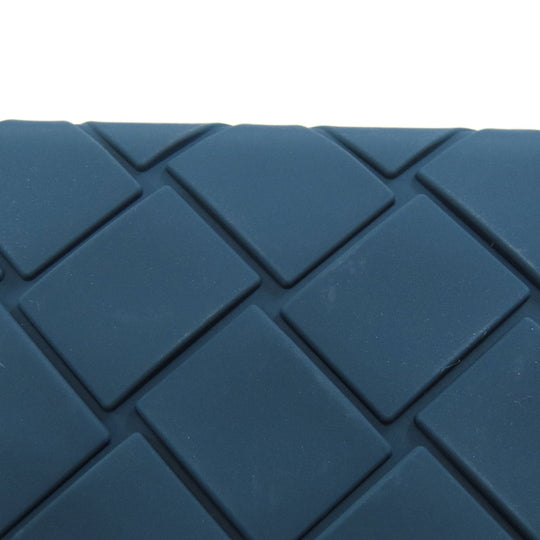 BOTTEGAVENETA Card Case rubber Navy Embossing Women(Unisex) Used Authentic