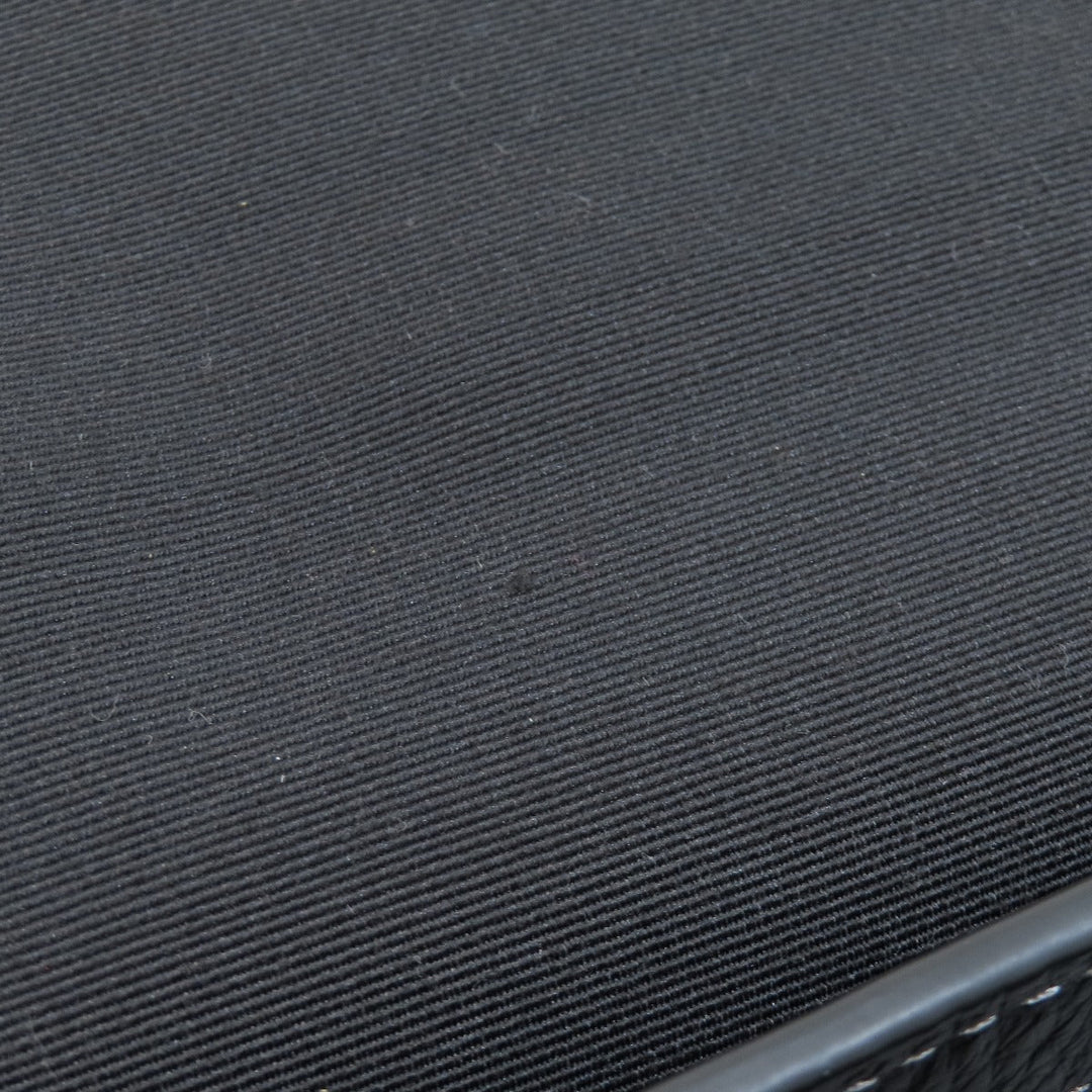 COACH Shoulder Bag CE534 leather black Signature Women Used Authentic