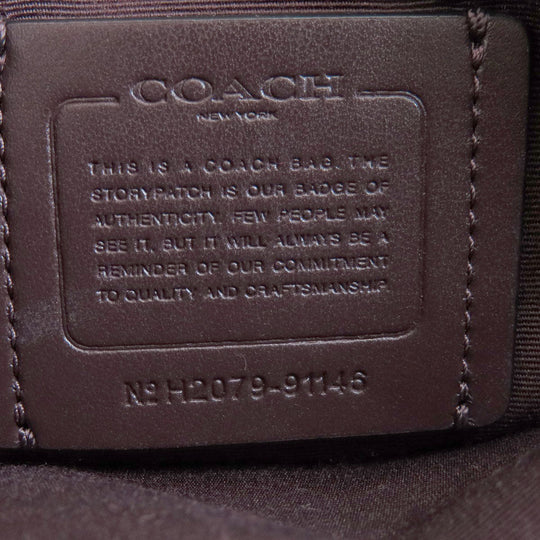 COACH Handbag 91146 leather Red Mini Carryall 2WAY Women Used Authentic