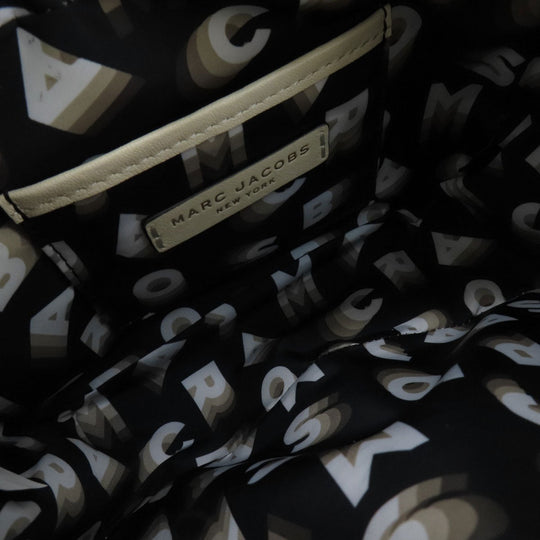 MARC JACOBS Shoulder Bag leather white logo Women Used Authentic