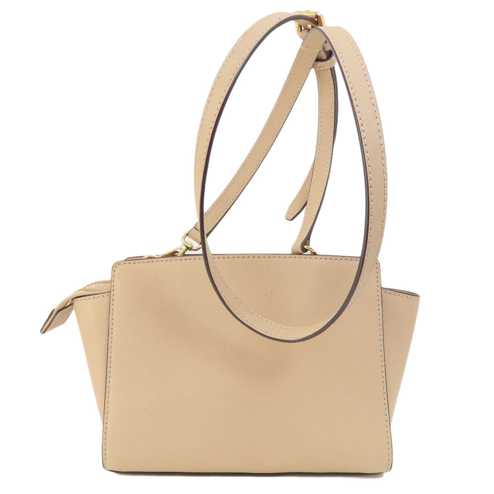 MICHAEL KORS Shoulder Bag PVC beige logo Women Used Authentic