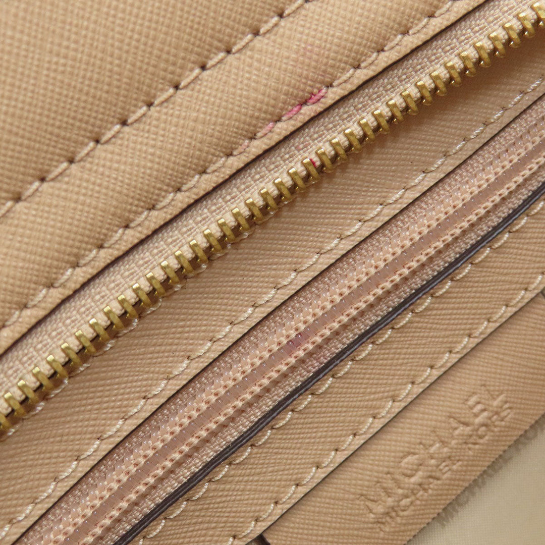 MICHAEL KORS Shoulder Bag PVC beige logo Women Used Authentic