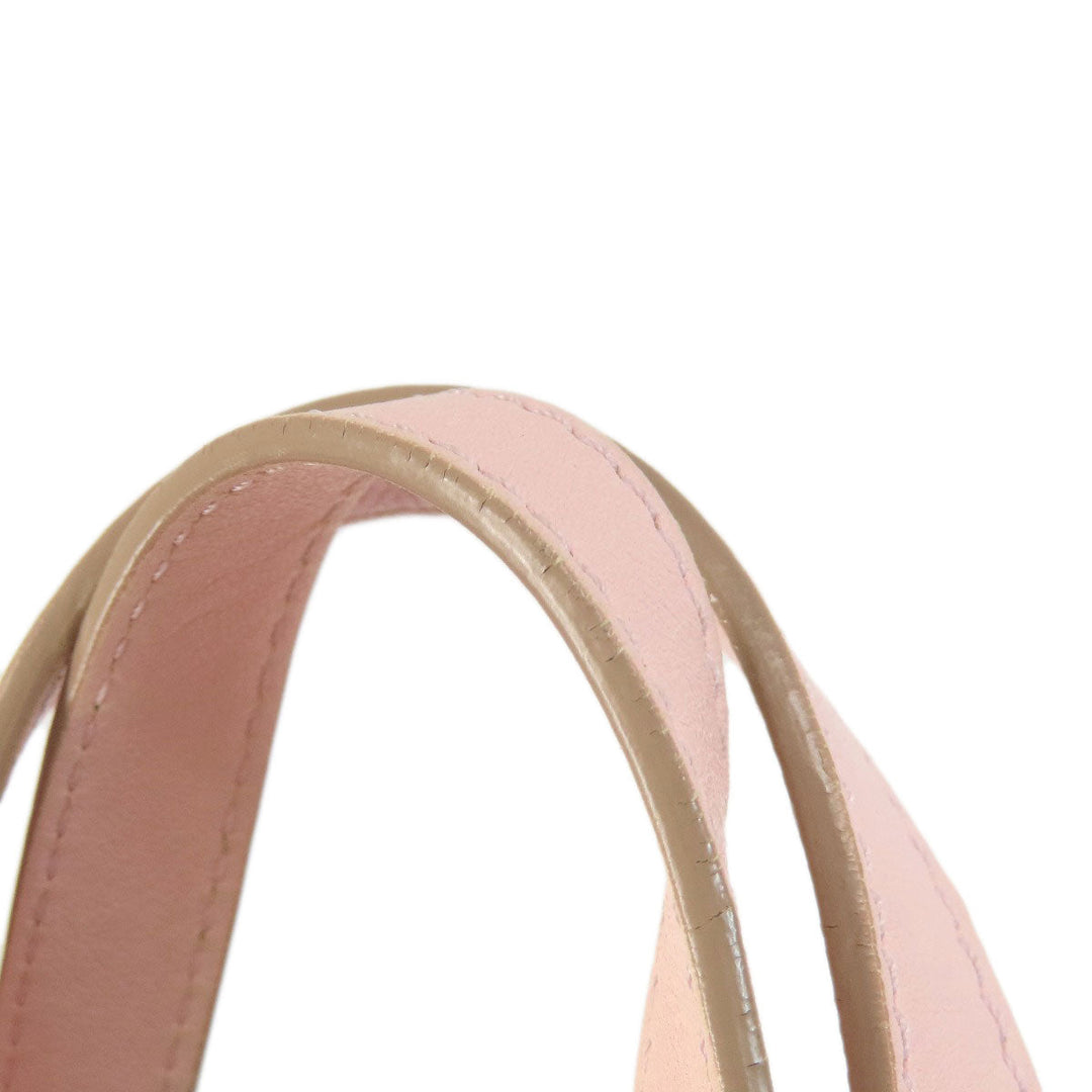 JIMMY CHOO Handbag leather pink Star motif 2WAY Women Used Authentic