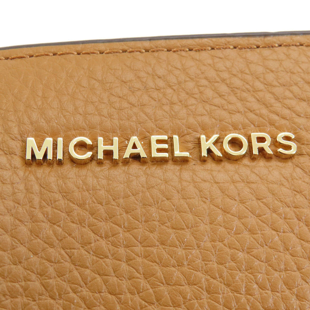 MICHAEL KORS Tote Bag leather Brown logo Women Used Authentic