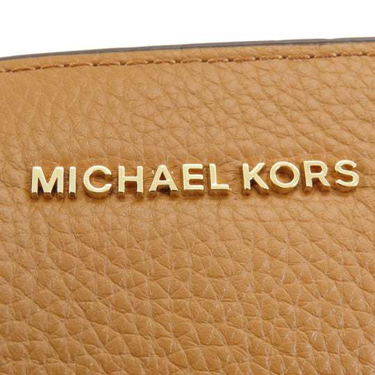 MICHAEL KORS Tote Bag leather Brown logo Women Used Authentic