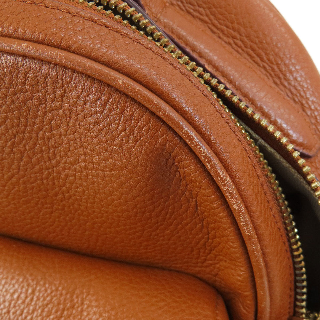COLE HAAN Backpack leather Brown logo Women(Unisex) Used Authentic