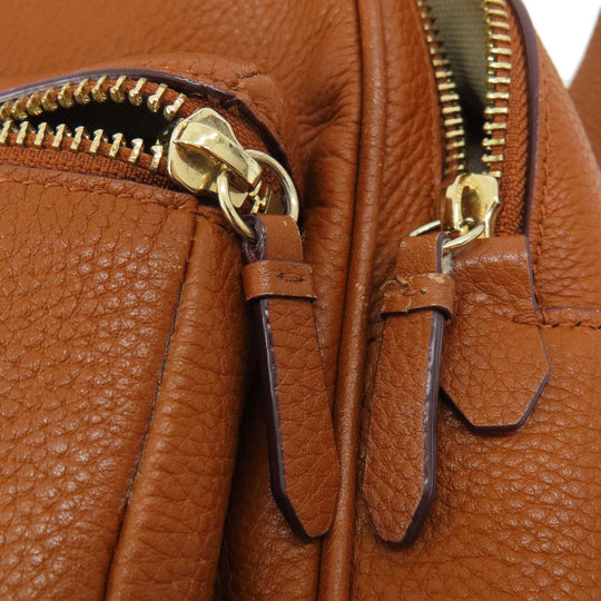 COLE HAAN Backpack leather Brown logo Women(Unisex) Used Authentic