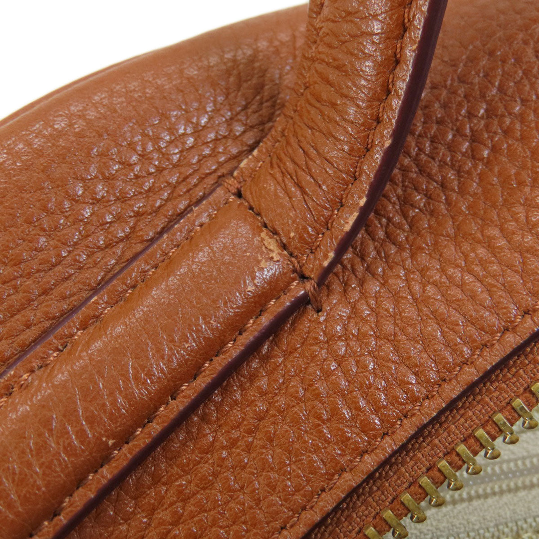 COLE HAAN Backpack leather Brown logo Women(Unisex) Used Authentic