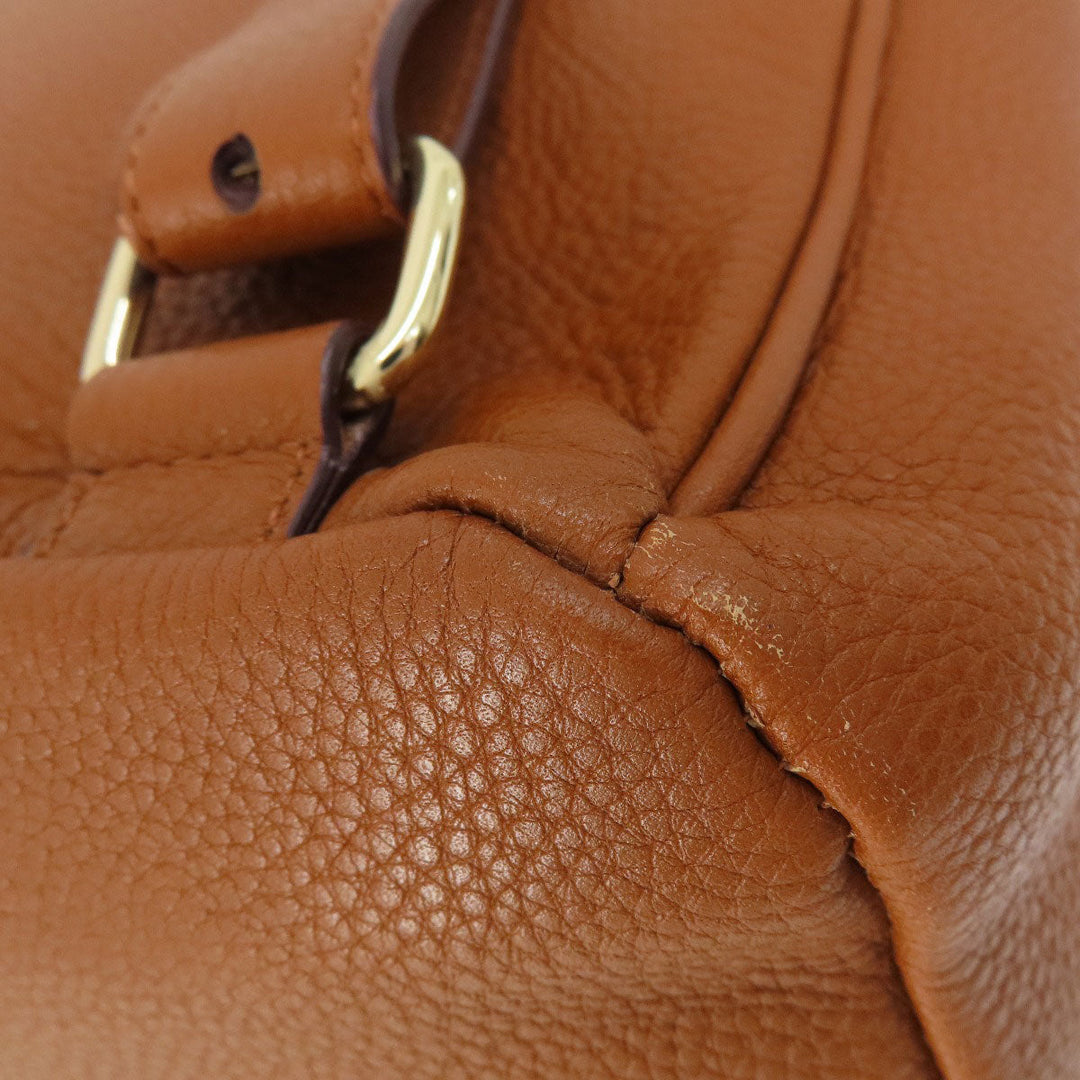 COLE HAAN Backpack leather Brown logo Women(Unisex) Used Authentic