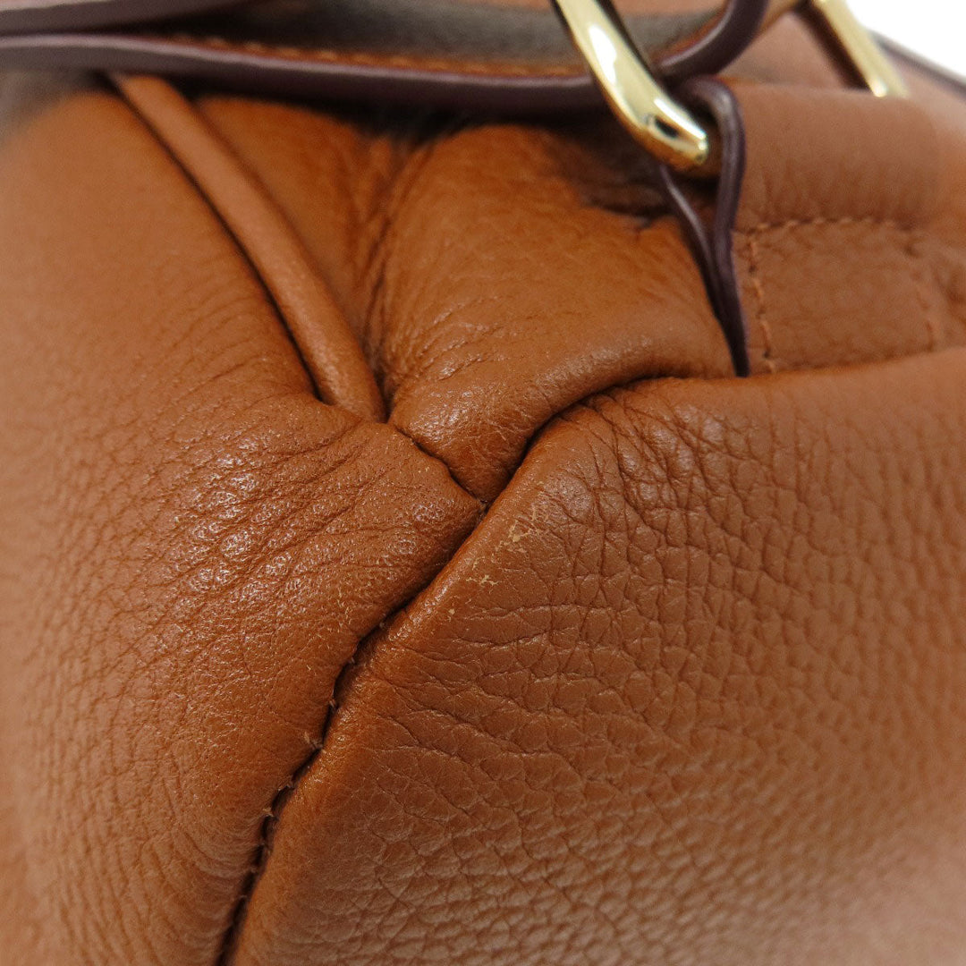 COLE HAAN Backpack leather Brown logo Women(Unisex) Used Authentic