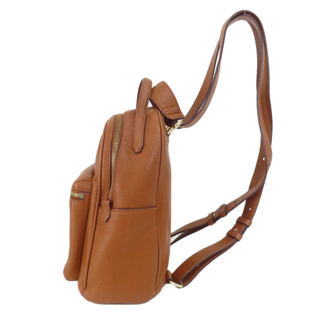 COLE HAAN Backpack leather Brown logo Women(Unisex) Used Authentic