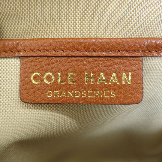 COLE HAAN Backpack leather Brown logo Women(Unisex) Used Authentic