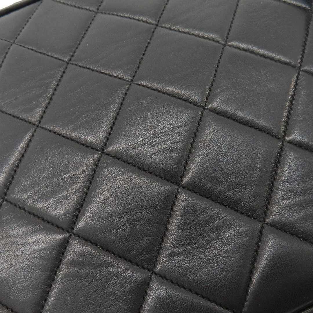 CHANEL Shoulder Bag lambskin black Matrasse