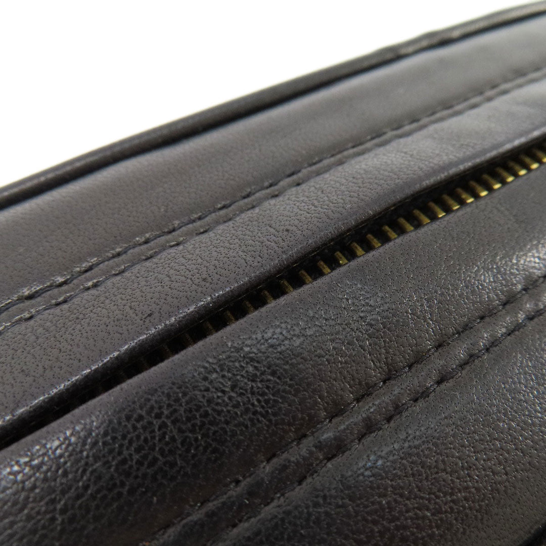 CHANEL Shoulder Bag lambskin black Matrasse