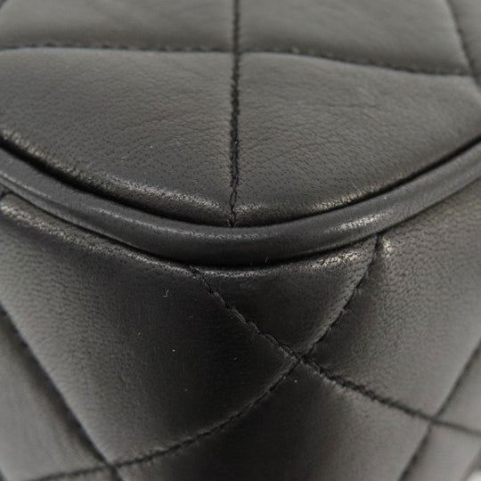 CHANEL Shoulder Bag lambskin black Matrasse