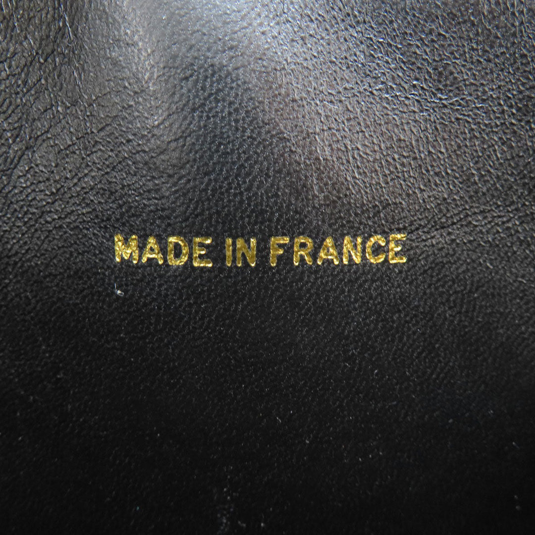 CHANEL Shoulder Bag lambskin black Matrasse