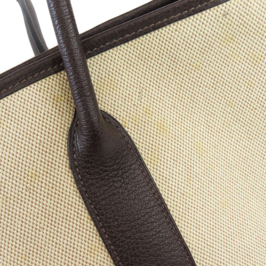 HERMES Tote Bag Tower ash beige Garden Zip PM SilverMetal Women Used Authentic