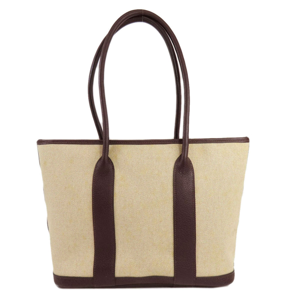HERMES Tote Bag Tower ash beige Garden Zip PM SilverMetal Women Used Authentic
