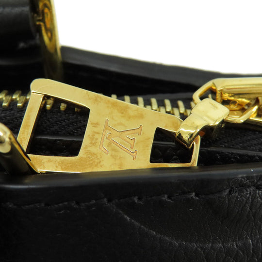 LOUIS VUITTON Handbag M58916 Ann Platt black Petit Palais PM Women Used Authentic