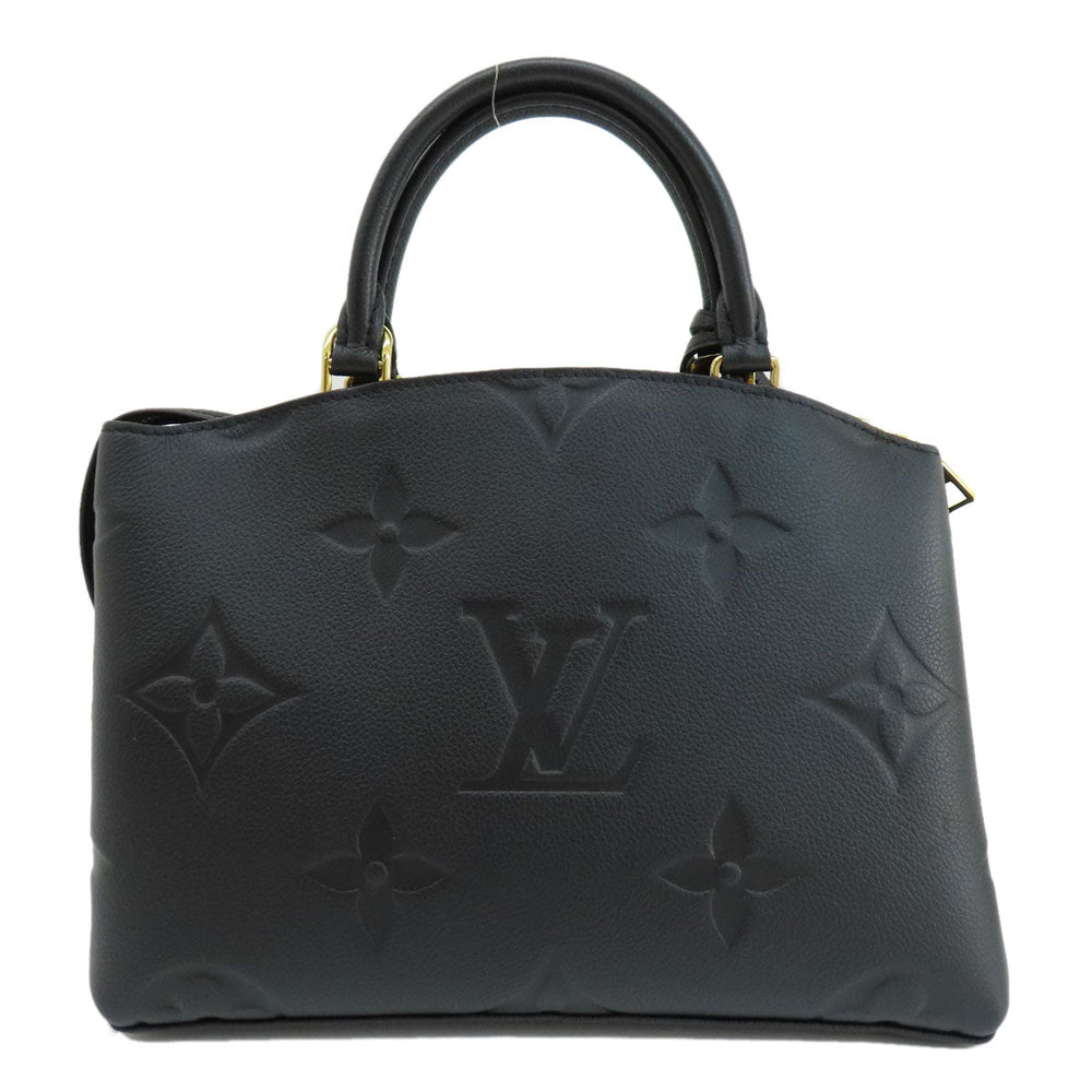 LOUIS VUITTON Handbag M58916 Ann Platt black Petit Palais PM Women Used Authentic