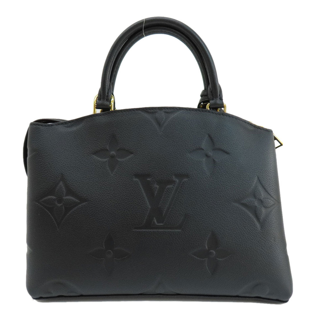 LOUIS VUITTON Handbag M58916 Ann Platt black Petit Palais PM Women Used Authentic