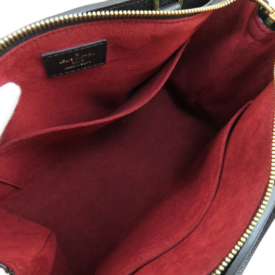 LOUIS VUITTON Handbag M58916 Ann Platt black Petit Palais PM Women Used Authentic