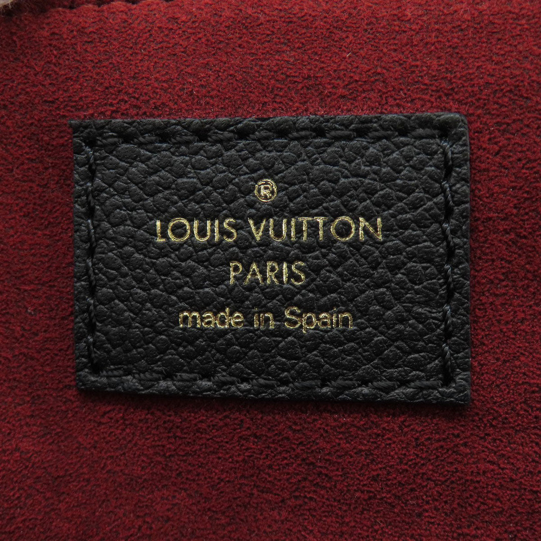 LOUIS VUITTON Handbag M58916 Ann Platt black Petit Palais PM Women Used Authentic
