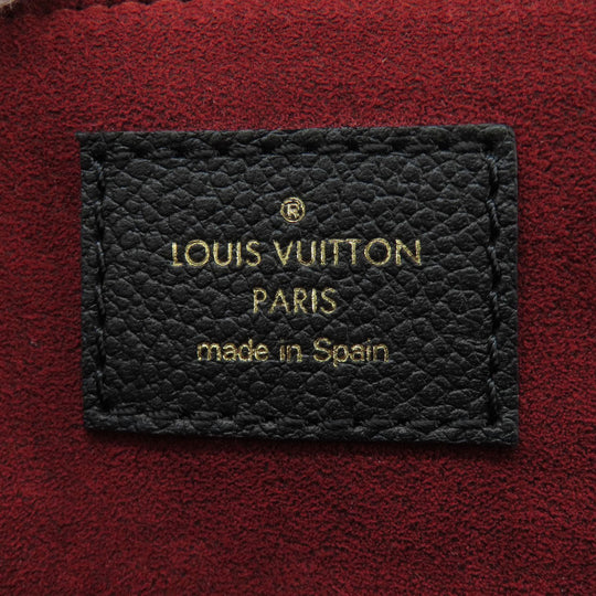 LOUIS VUITTON Handbag M58916 Ann Platt black Petit Palais PM Women Used Authentic
