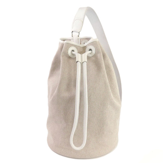 HERMES Shoulder Bag Tower ash beige Sac Marine Receive MM Women Used Authentic