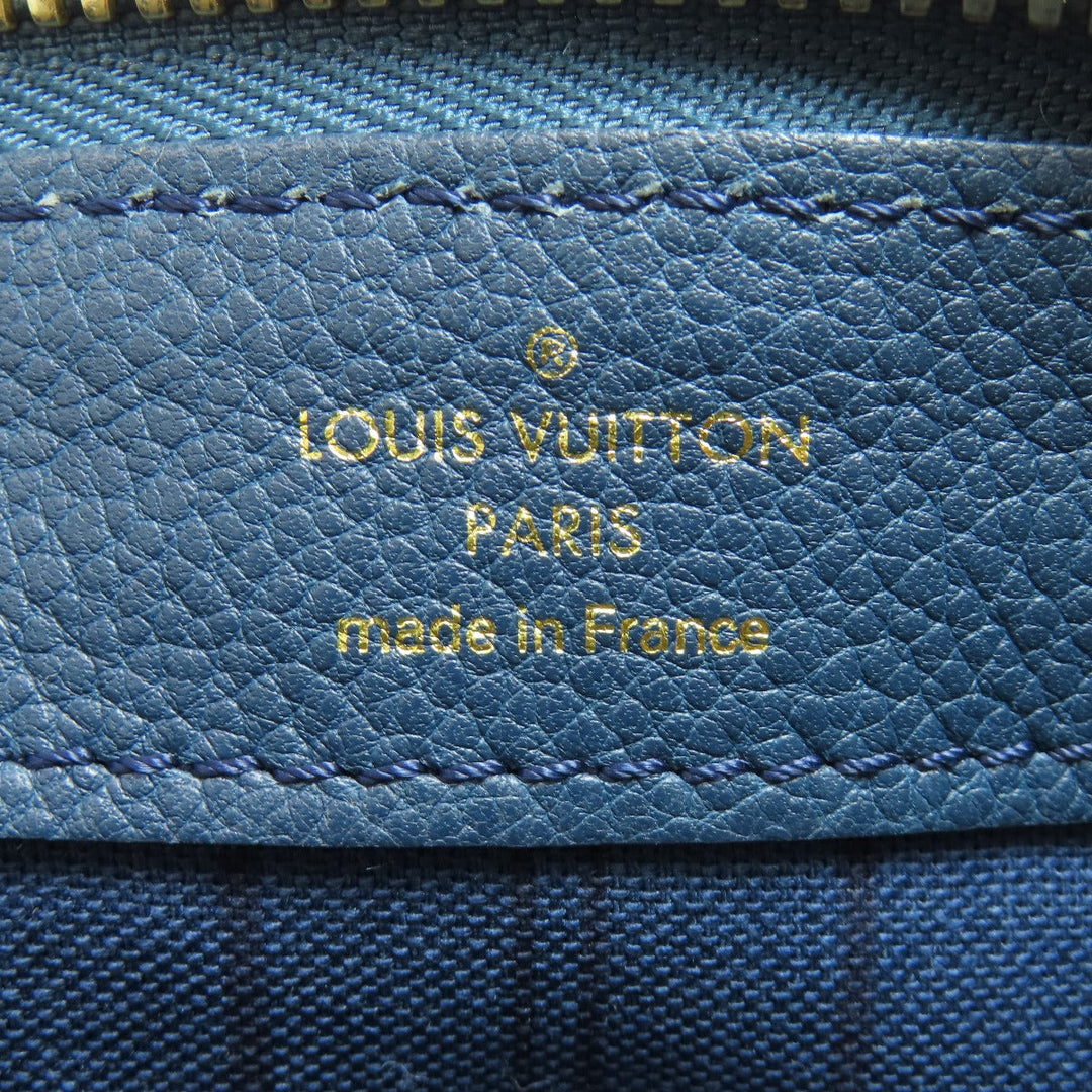 LOUIS VUITTON Clutch bag M93427 Ann Platt Navy Pettyant Women Used Authentic