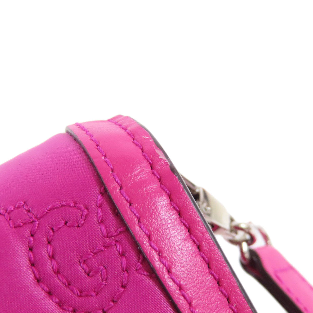 GUCCI Shoulder Bag 723777 Nylon pink GG Long Shoulder 2WAY