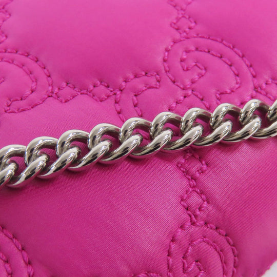 GUCCI Shoulder Bag 723777 Nylon pink GG Long Shoulder 2WAY