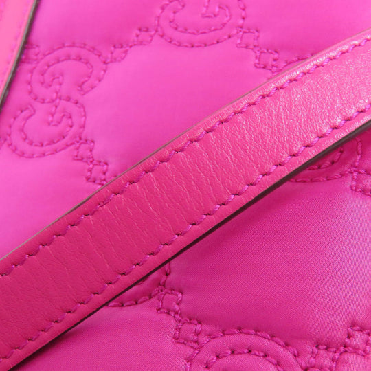 GUCCI Shoulder Bag 723777 Nylon pink GG Long Shoulder 2WAY