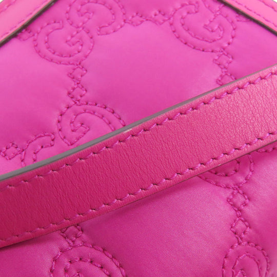 GUCCI Shoulder Bag 723777 Nylon pink GG Long Shoulder 2WAY