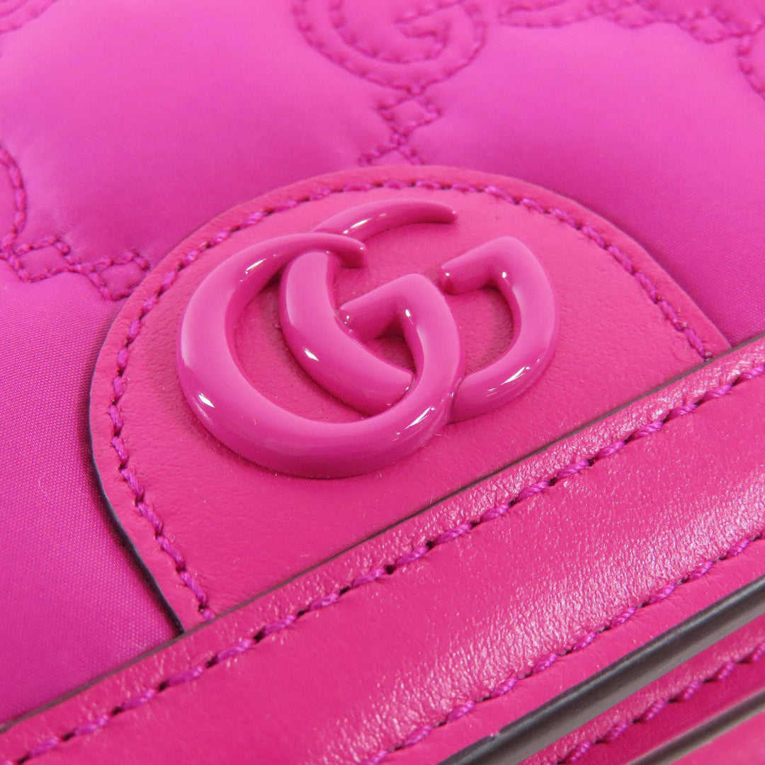 GUCCI Shoulder Bag 723777 Nylon pink GG Long Shoulder 2WAY