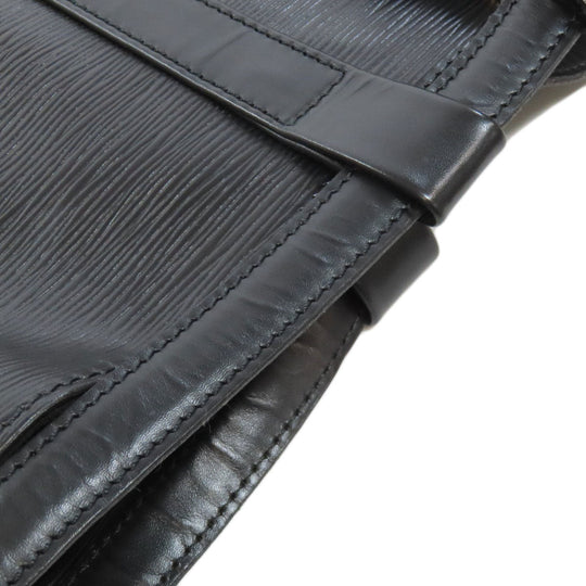 LOUIS VUITTON Shoulder Bag Epi black Randonnee Women Used Authentic