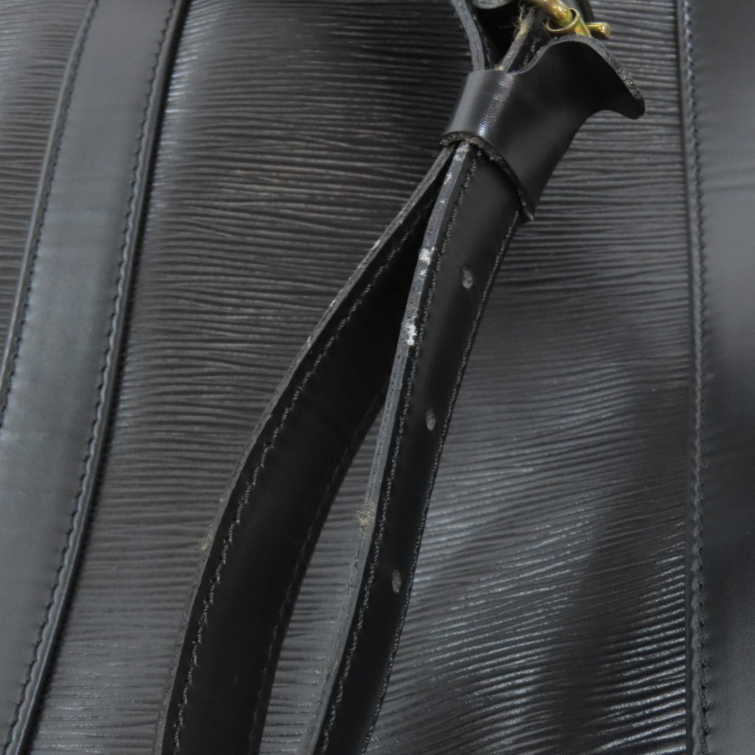 LOUIS VUITTON Shoulder Bag Epi black Randonnee Women Used Authentic