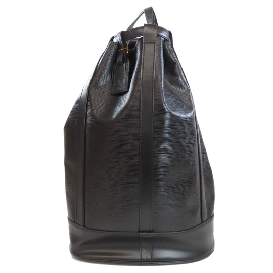 LOUIS VUITTON Shoulder Bag Epi black Randonnee Women Used Authentic