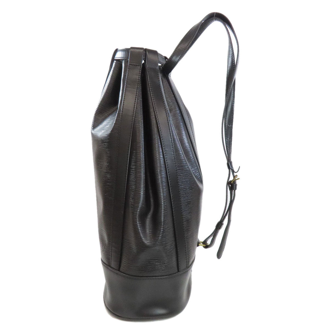 LOUIS VUITTON Shoulder Bag Epi black Randonnee Women Used Authentic