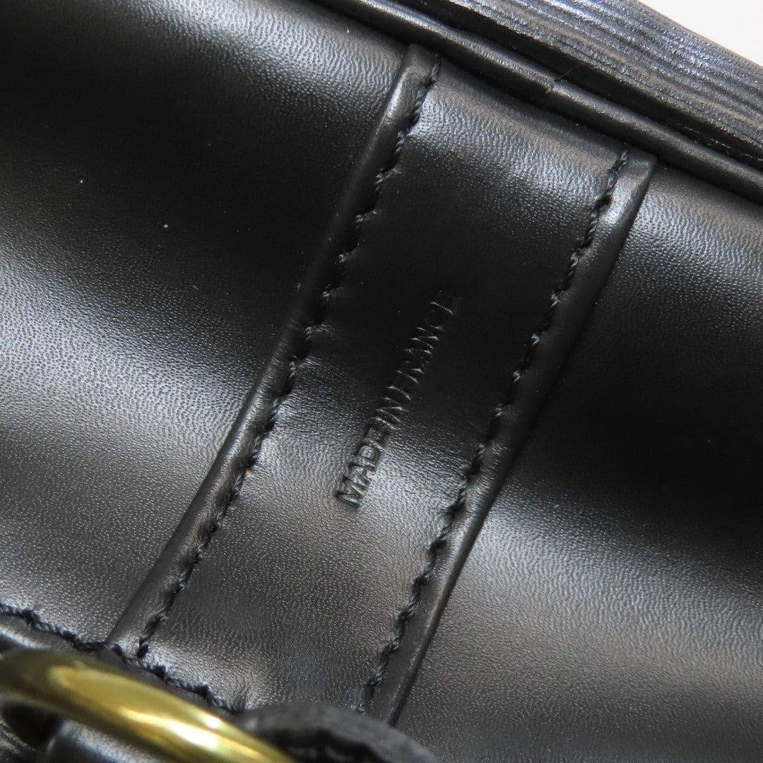 LOUIS VUITTON Shoulder Bag Epi black Randonnee Women Used Authentic