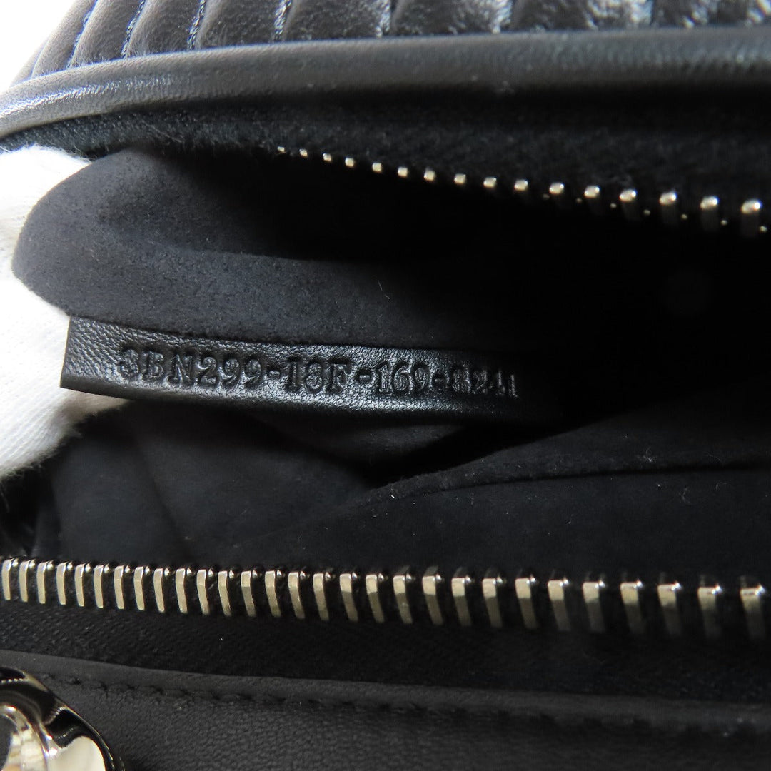 FENDI Handbag leather black Small.com Clickture 2WAY Women Used Authentic