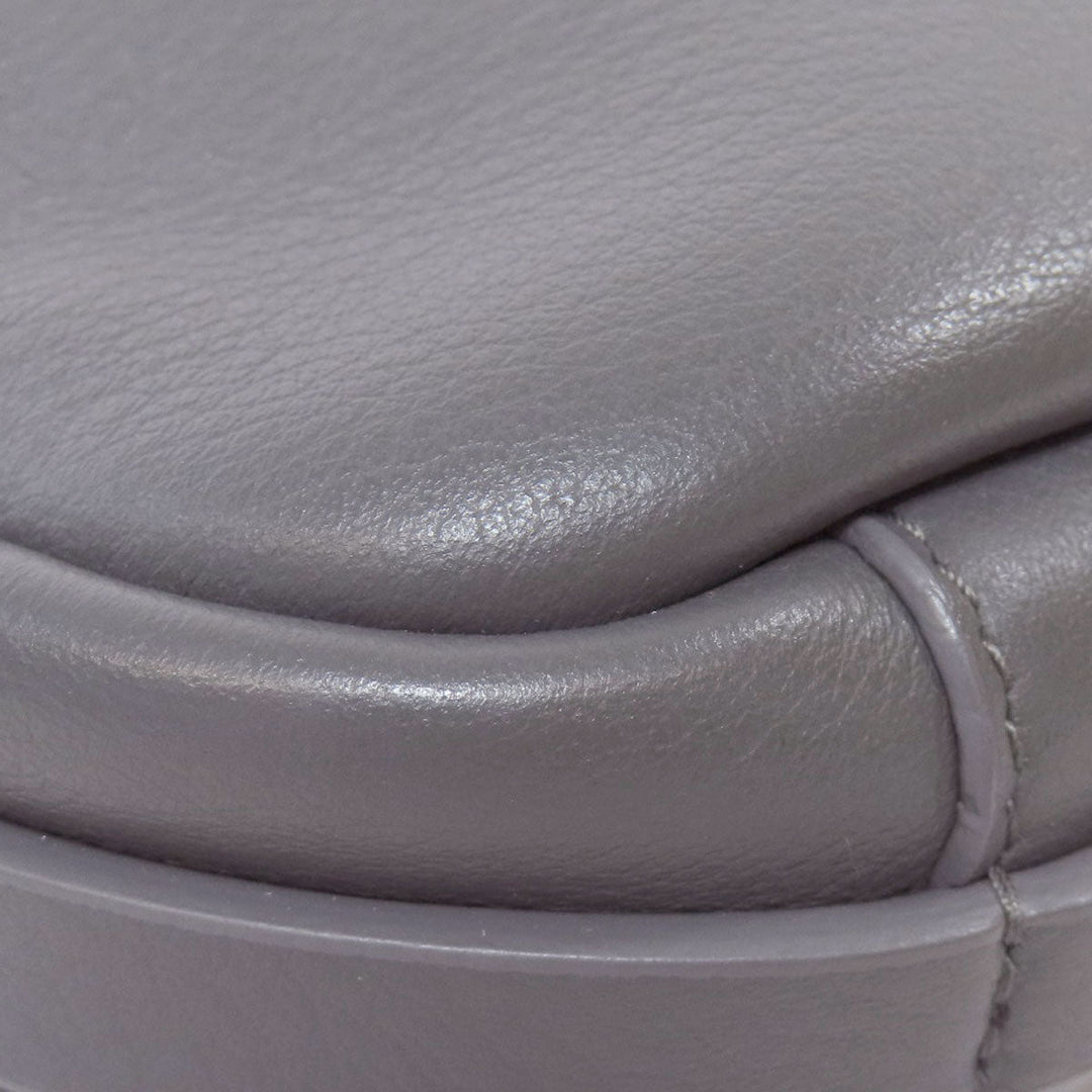 BALENCIAGA Shoulder Bag 489809 leather gray Everyday camera bag Women Used Authentic