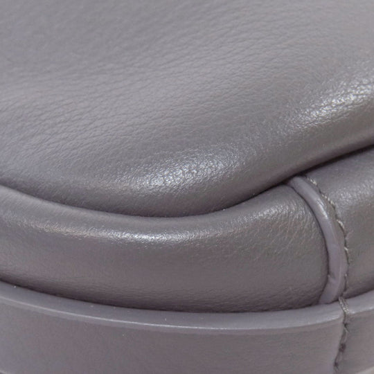 BALENCIAGA Shoulder Bag 489809 leather gray Everyday camera bag Women Used Authentic